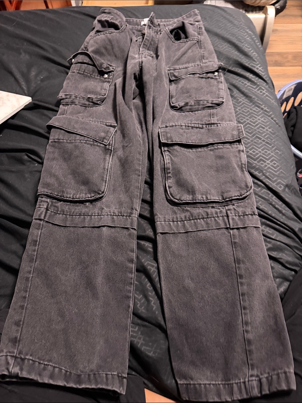 Women's Black Cargo Utility Pants
